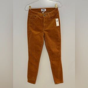 PAIGE Hoxton Ankle corduroy jeans in marigold mustard